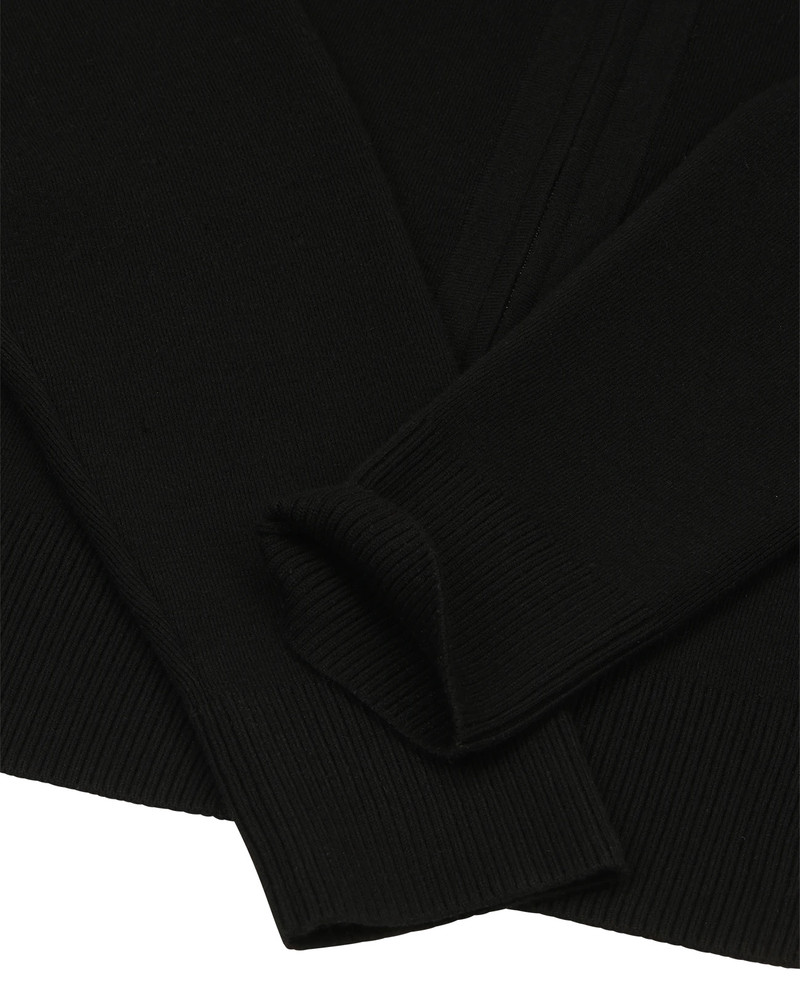 KNIT ZIP UP JACKET BLACK 7