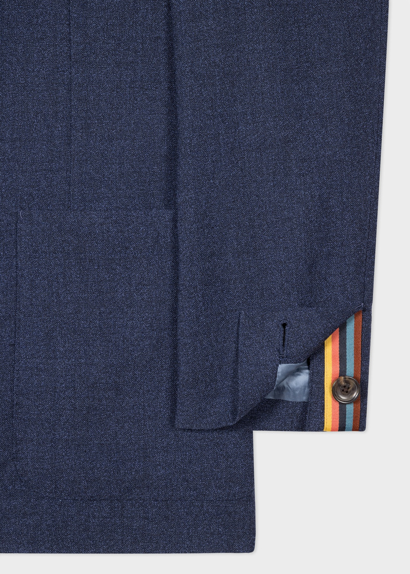 Two-Ply Hopsack Three-Button Blazer 4