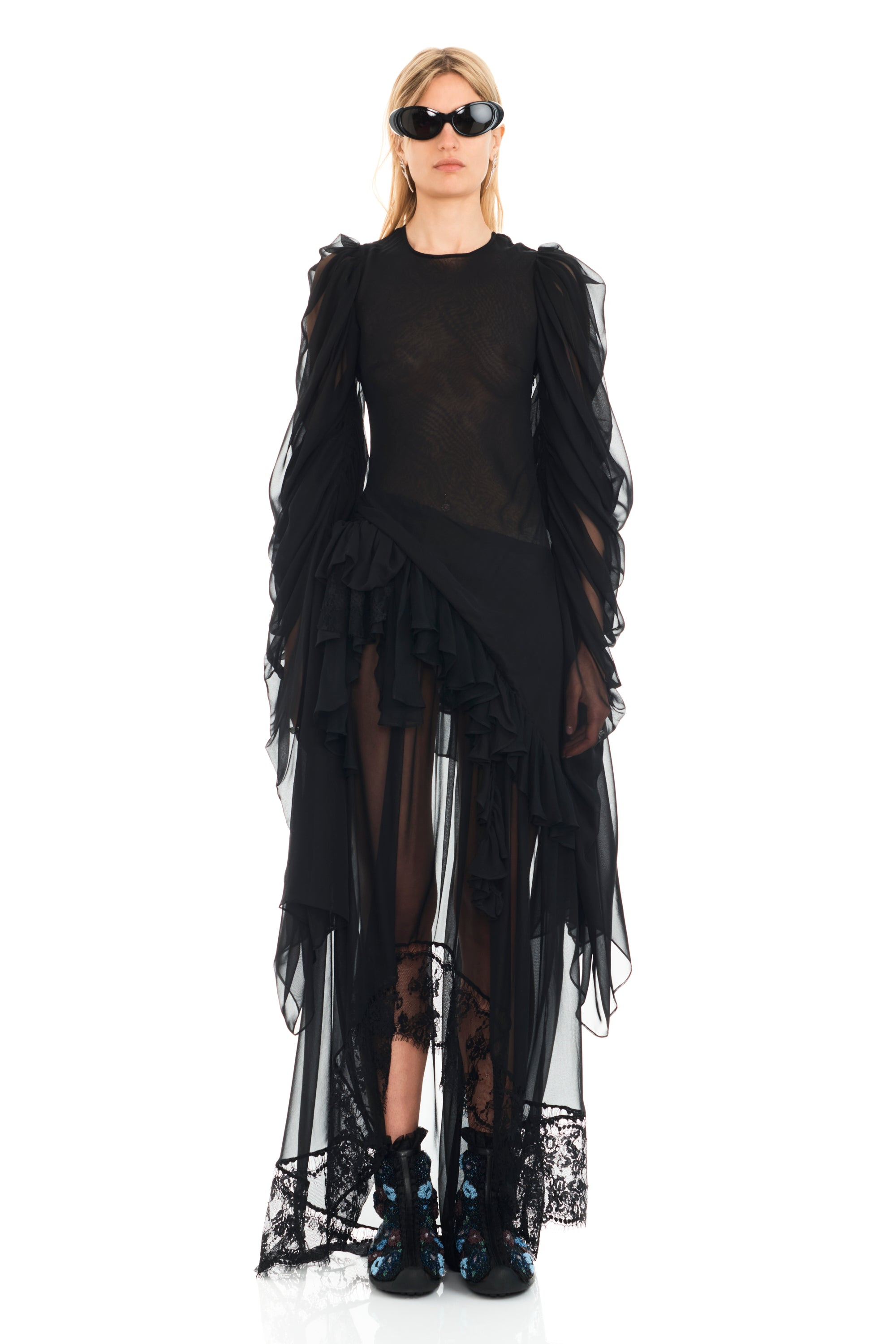 BLACK SIMONE ANGELICA DRESS - 2