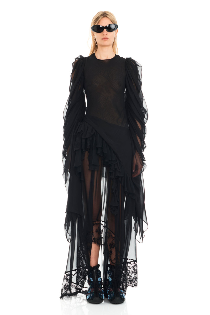 Collina Strada BLACK SIMONE ANGELICA DRESS outlook
