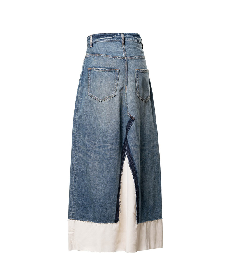 Denim Pants Combined Skirt 13