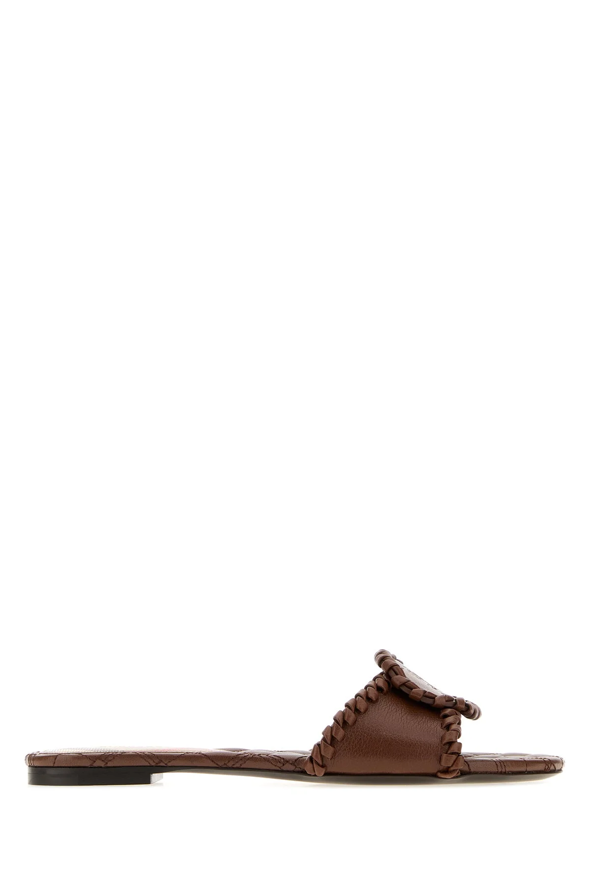 Chocolate leather slippers - 1