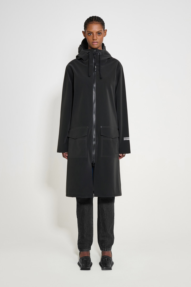 Stockholm Long Patch Matte Black Women Black 4