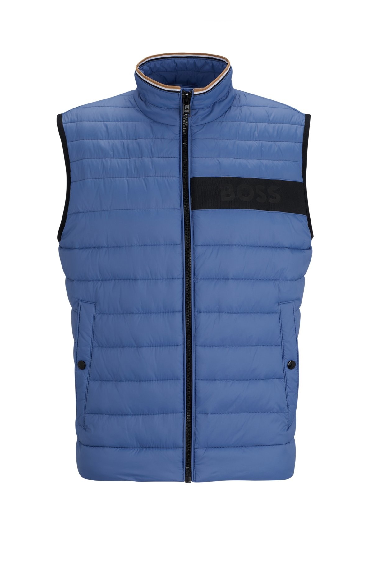 WATER-REPELLENT GILET WITH 3D-LOGO TAPE - 1