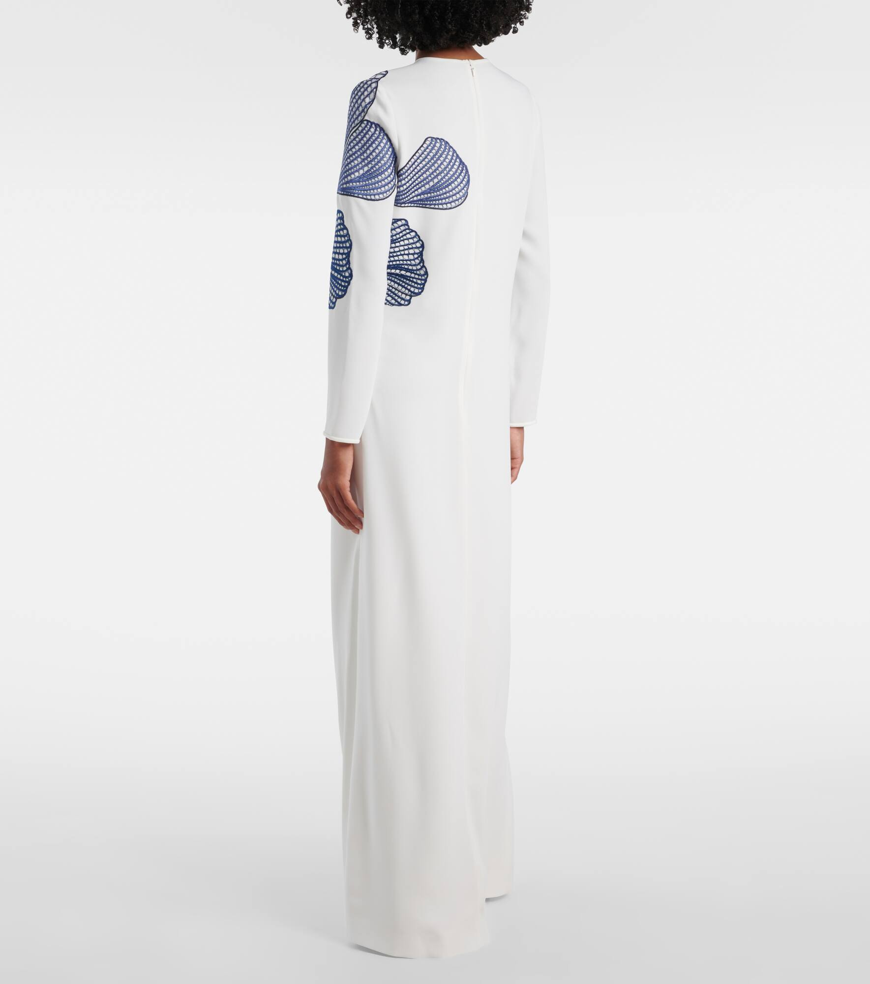 Austie embroidered crêpe gown - 3