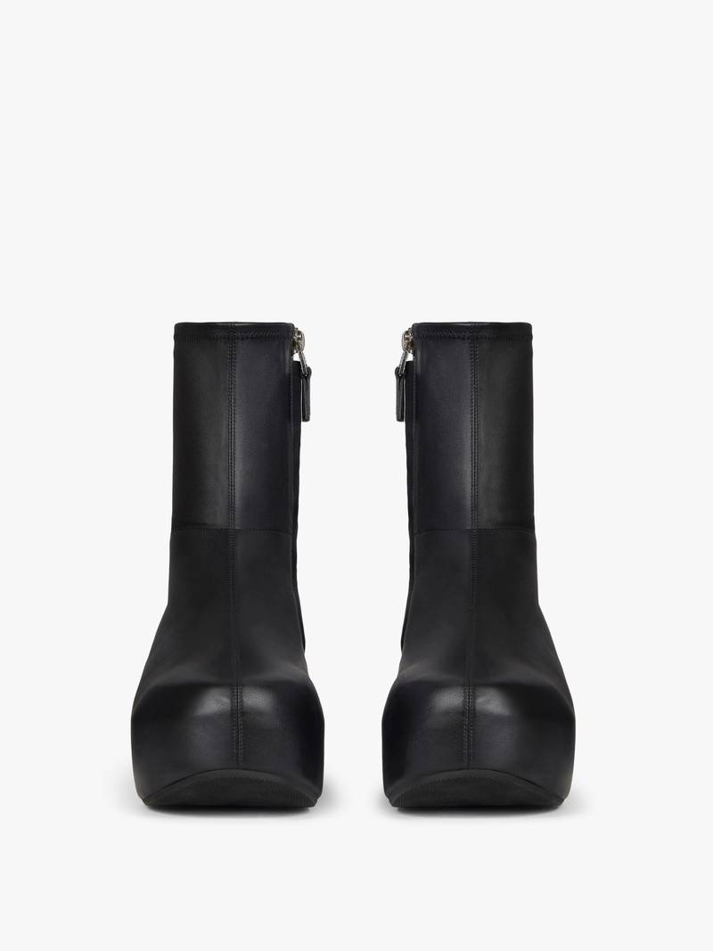 G CLOG ANKLE BOOTS IN LEATHER 2