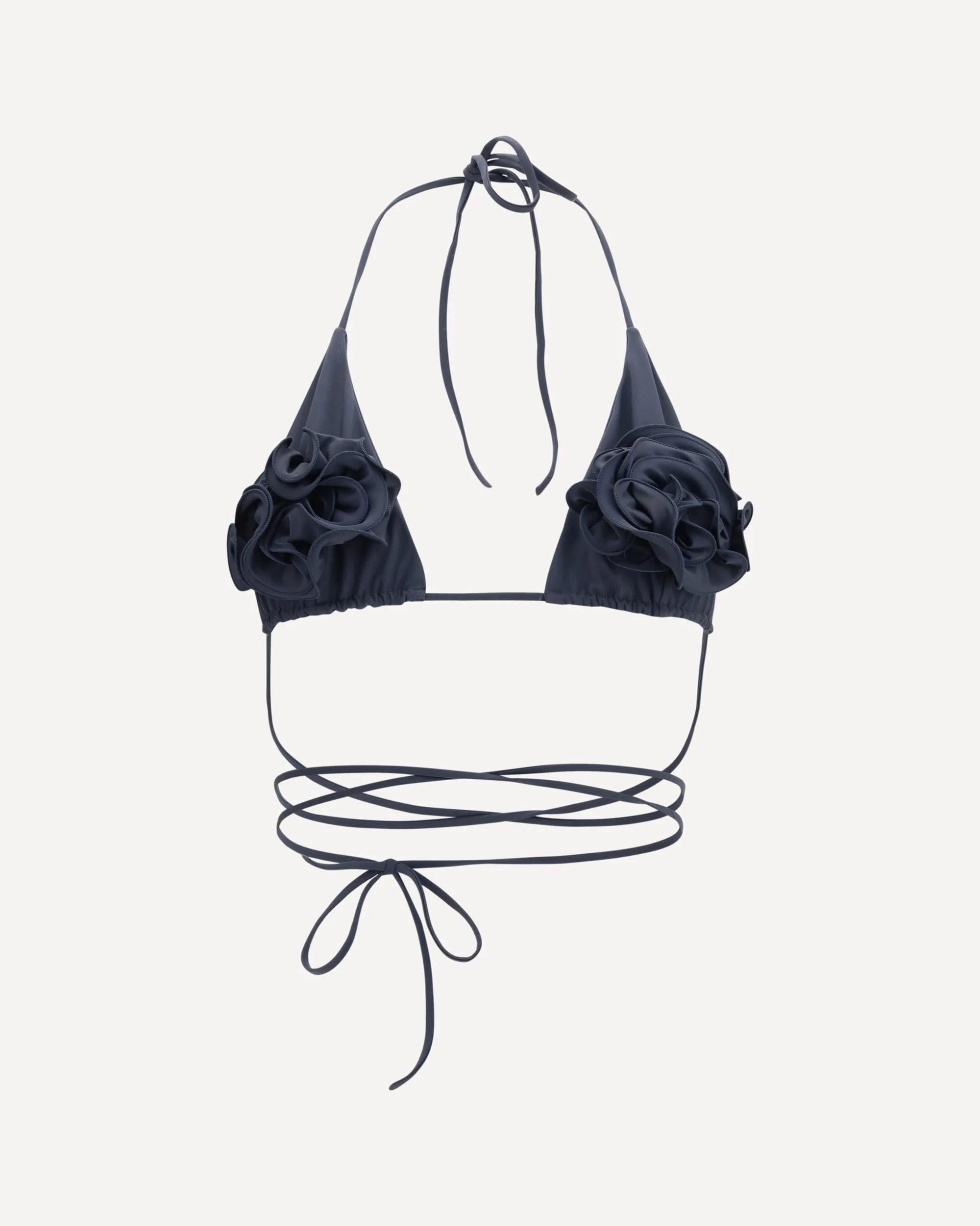 Floral strappy triangle bikini Top - 1