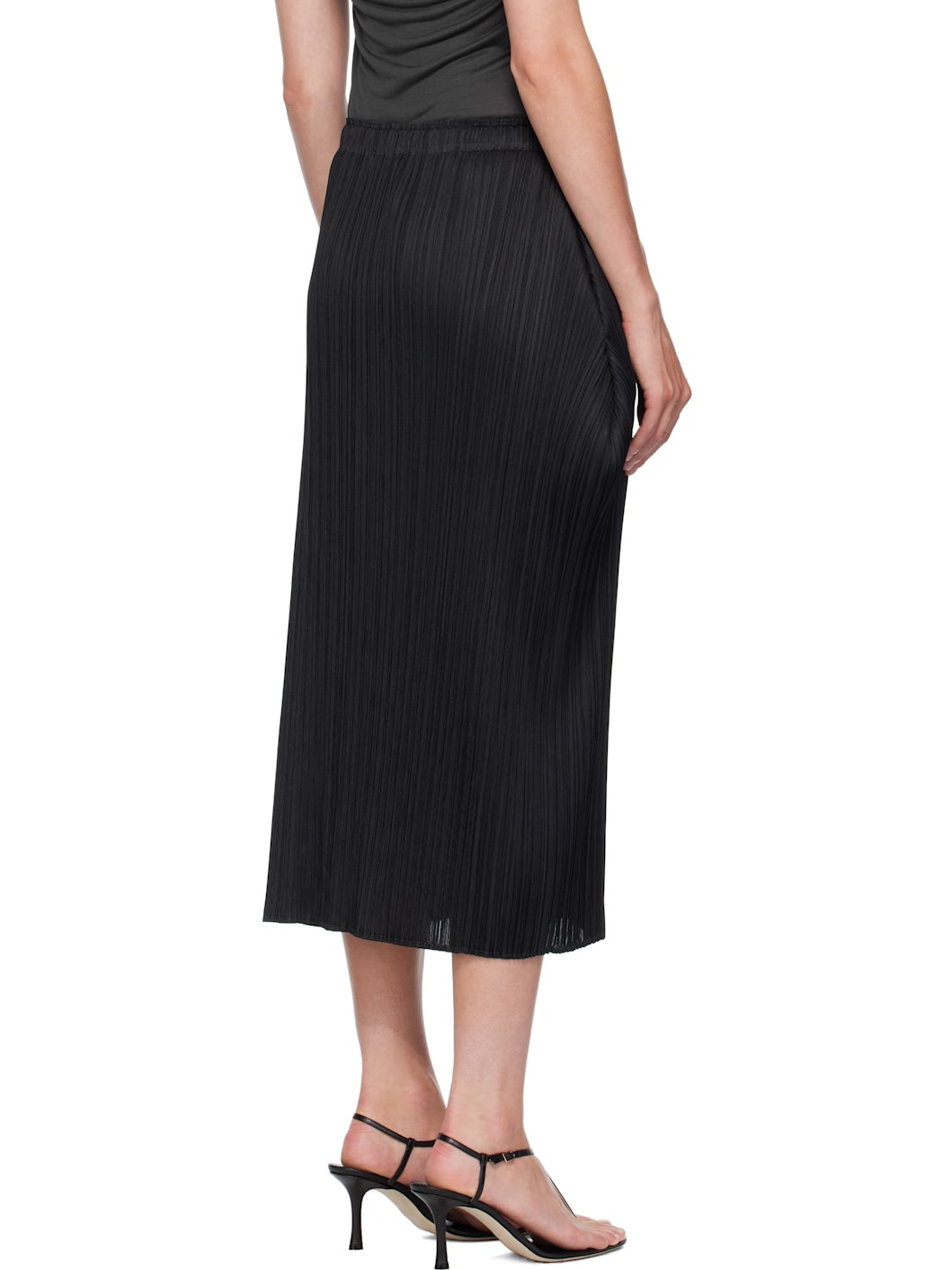 Black Mid-May Lamp Shade Midi Skirt - 3