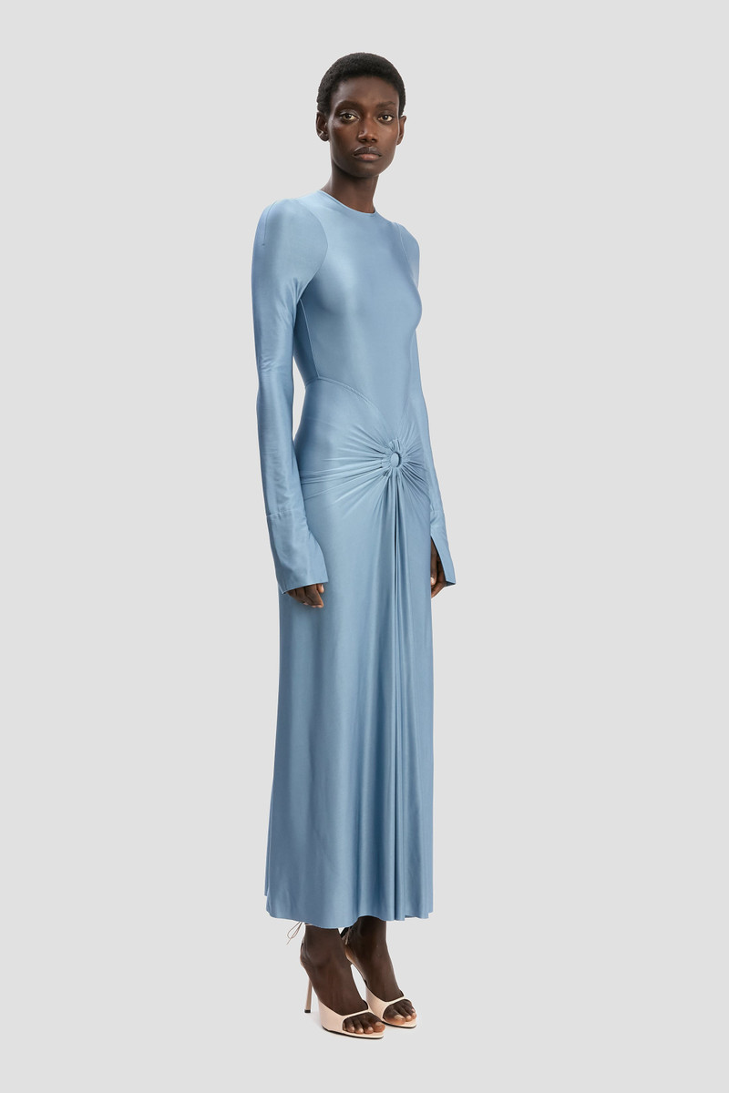 Frances Midi Dress In Stone 3