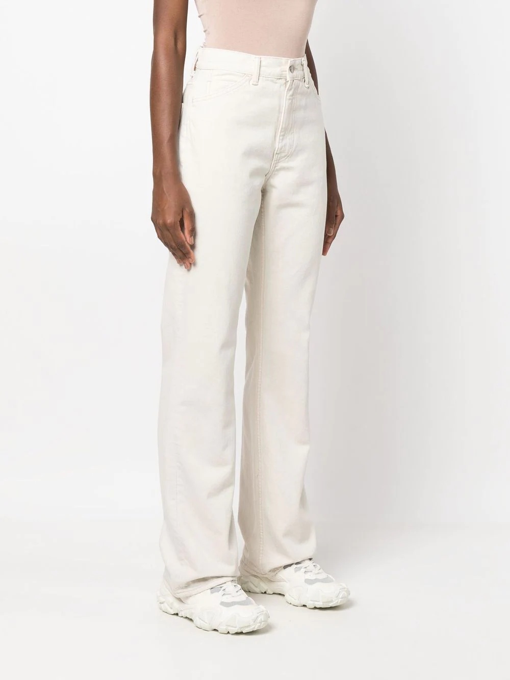 high-waist straight-leg jeans - 4