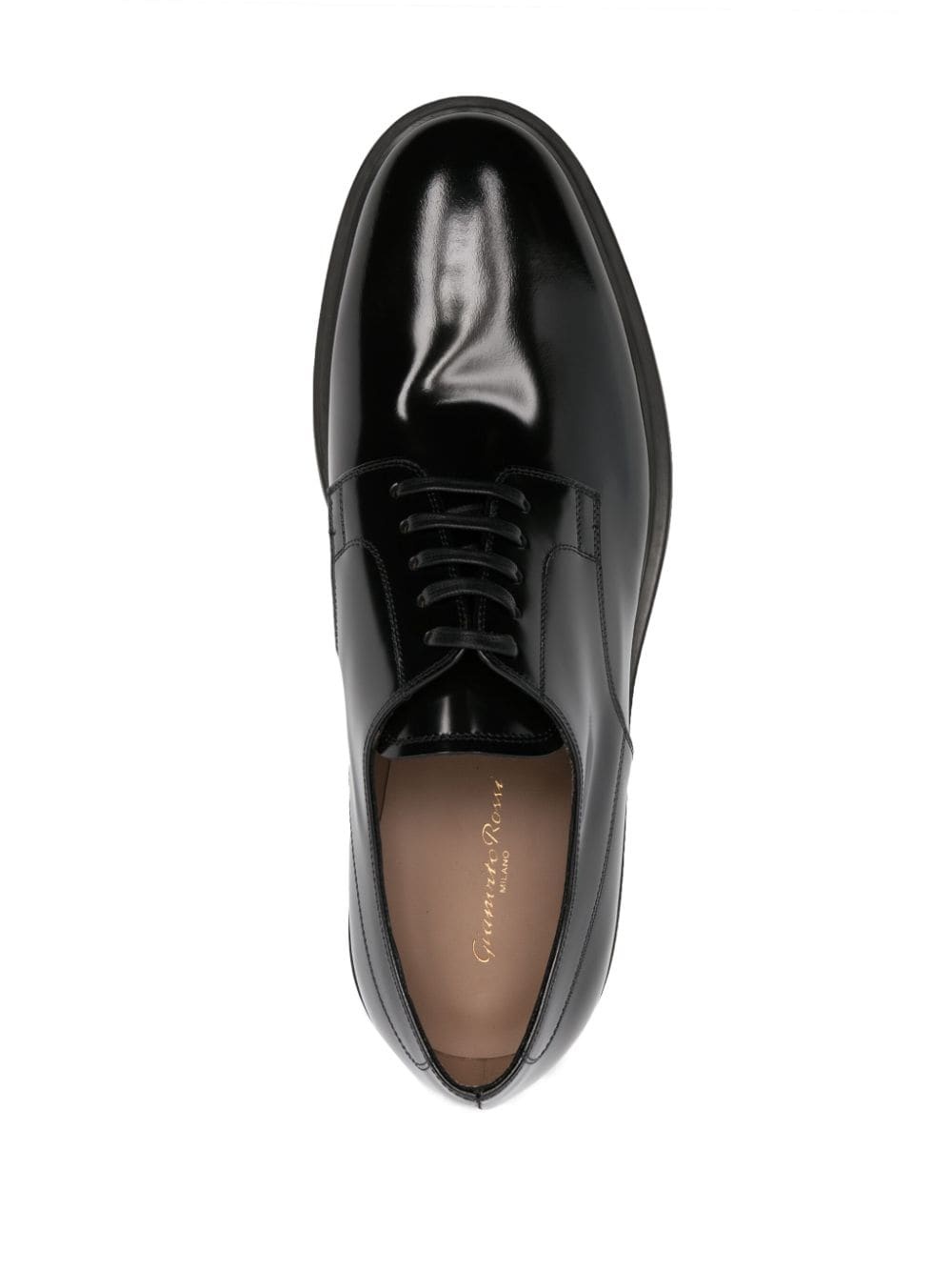 polished-finish oxford shoes - 4