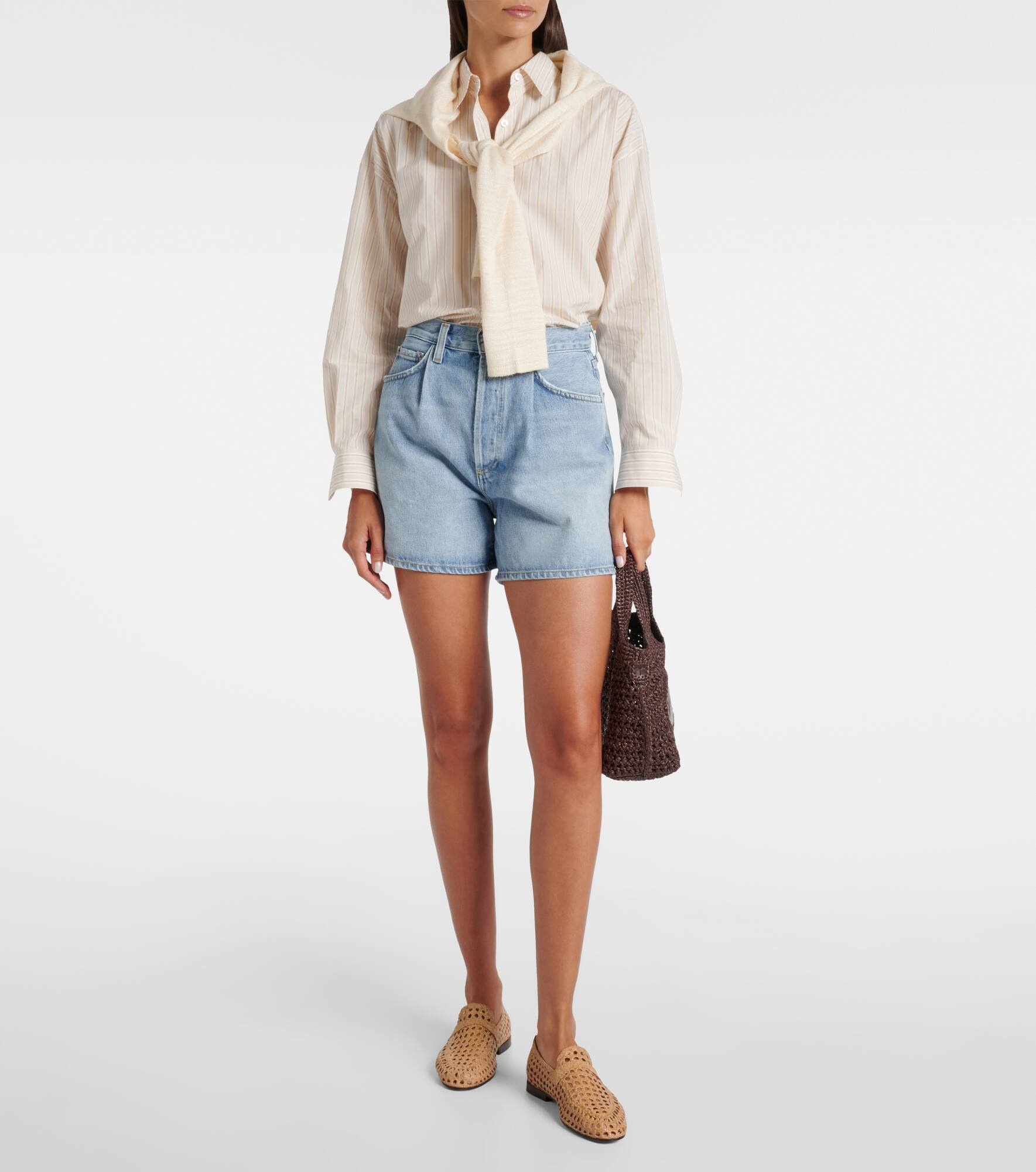Rhoda high-rise denim shorts - 2