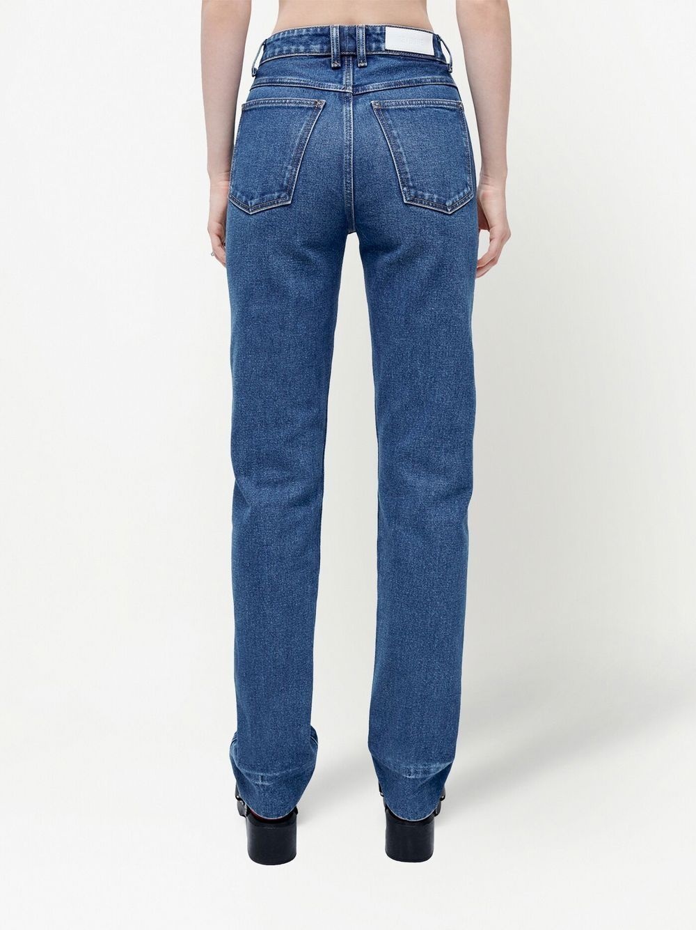 70s straight-leg mid-rise jeans - 4