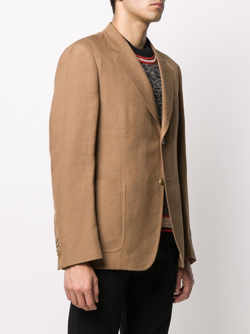 single-breasted plain blazer - 3