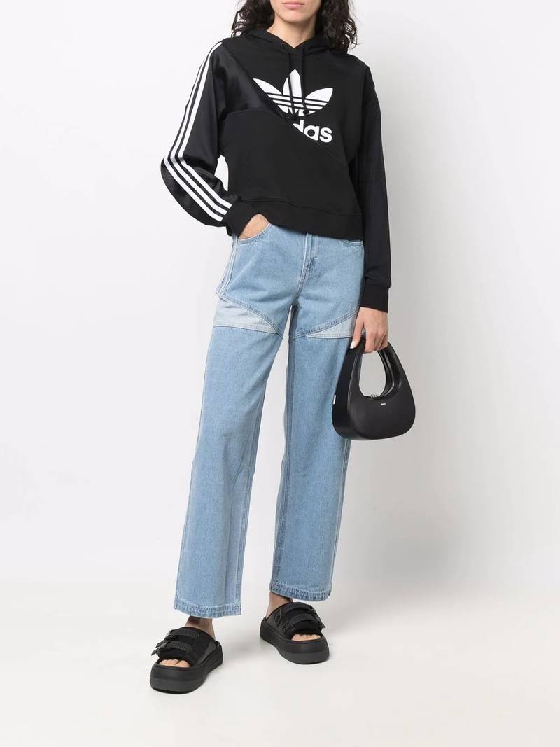 adidas Adicolor Split Trefoil hoodie outlook