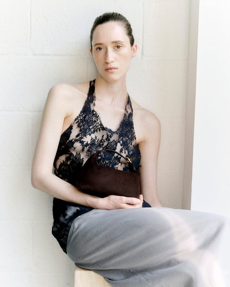 PILLOW POUCH MICRO SUEDE DARK BROWN 3