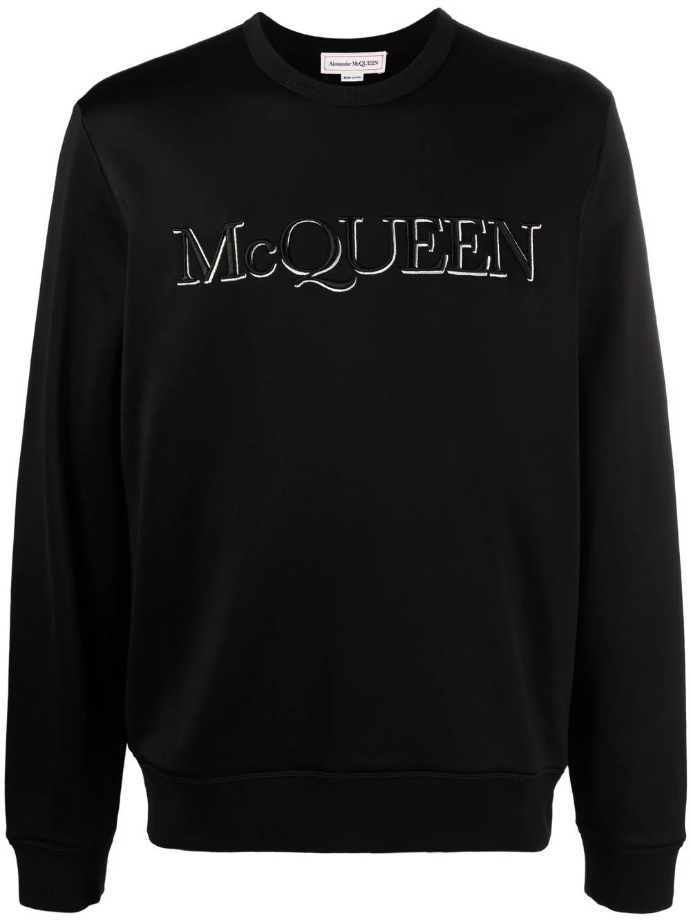 embroidered-logo sweatshirt - 1