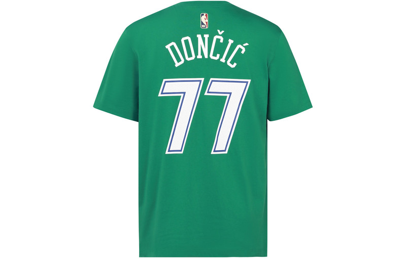 Nike Nike Basketball Logo Round Neck Short Sleeve Dallas Mavericks Doncic No. 77 Green CT9911-315 outlook