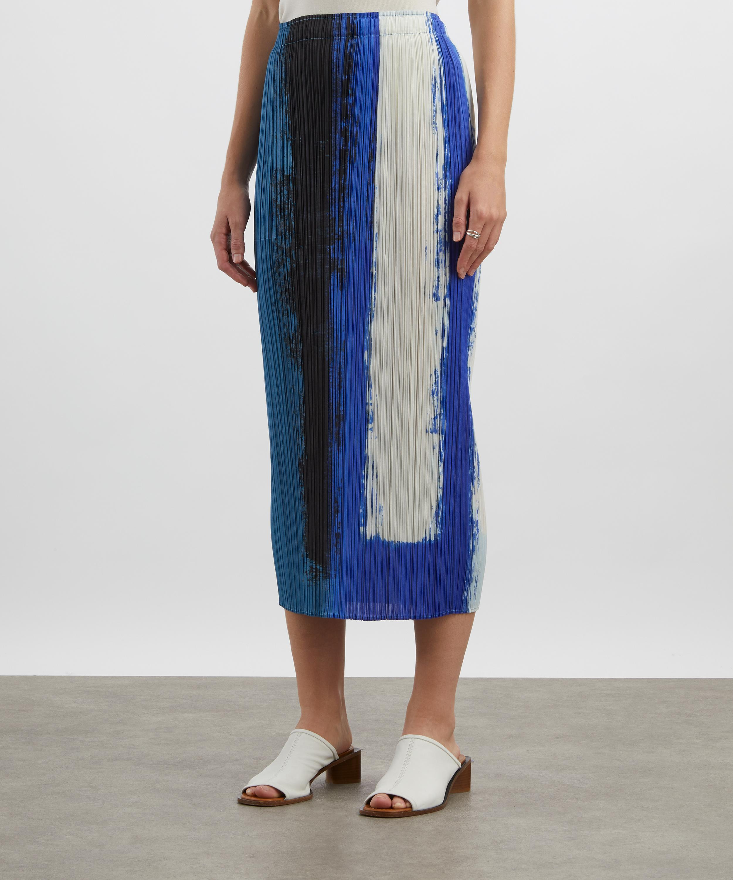 JUMP Blue Pleated Midi Skirt - 3
