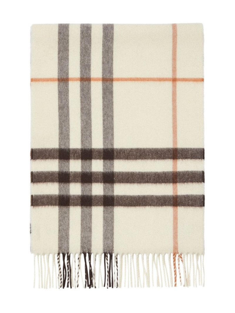 Burberry checkered scarf outlook