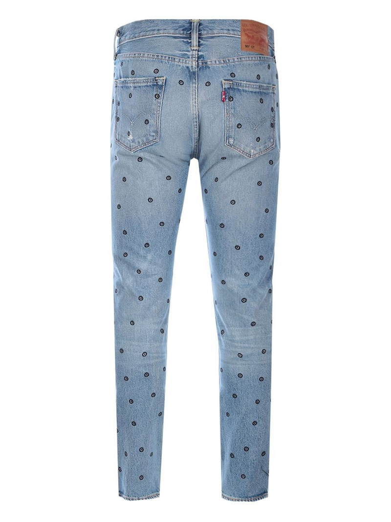 Levi's embroidered cotton jeans outlook