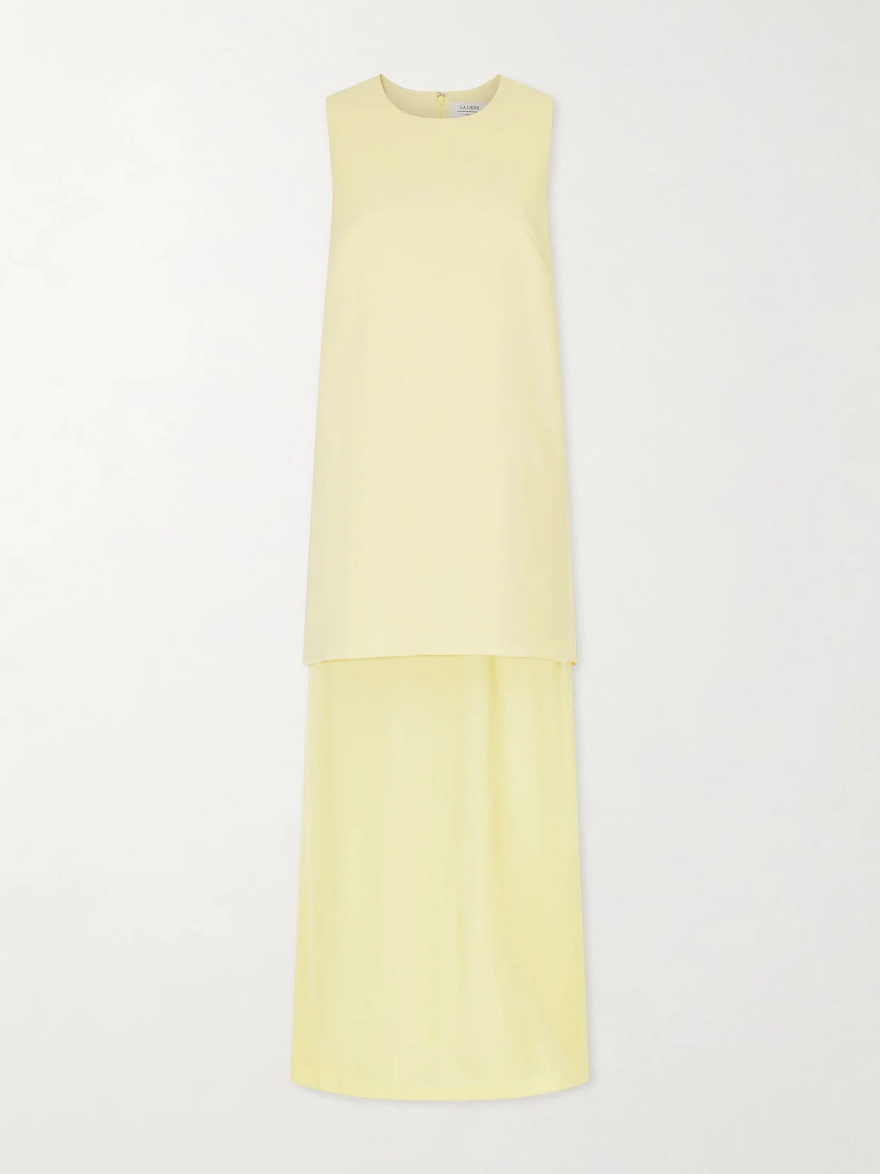 Crepe And Chiffon Maxi Dress - 1