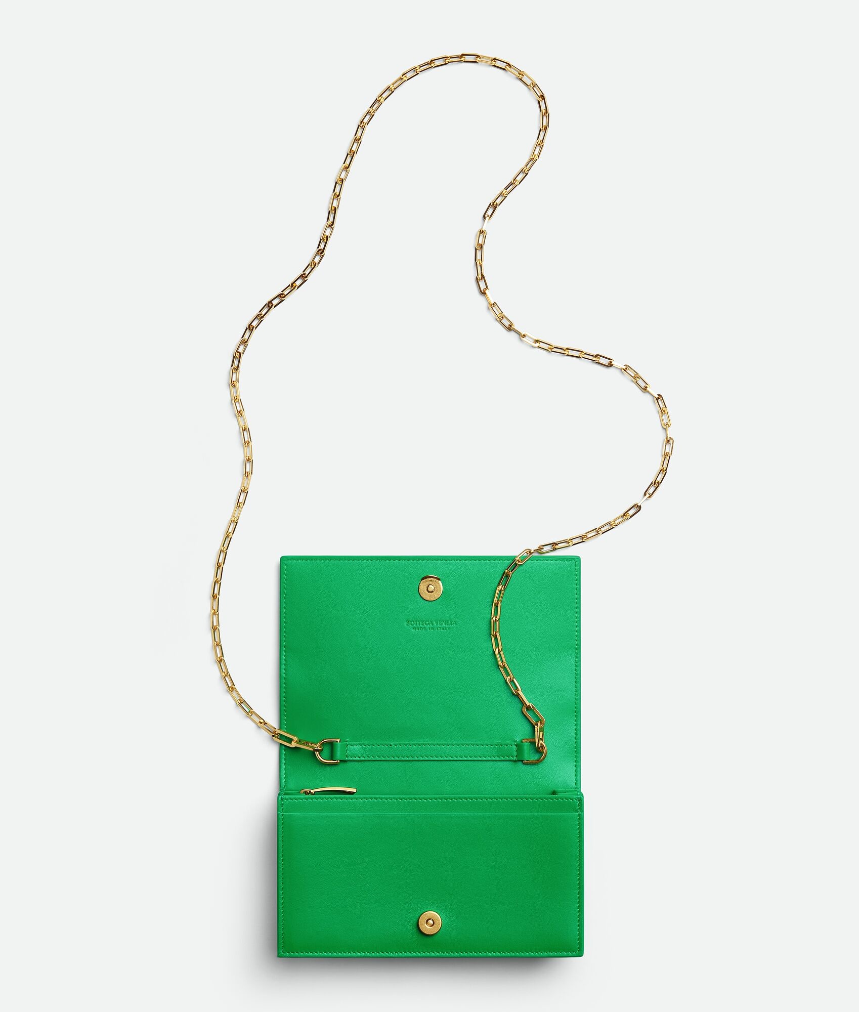 intrecciato mini bag on chain - 3