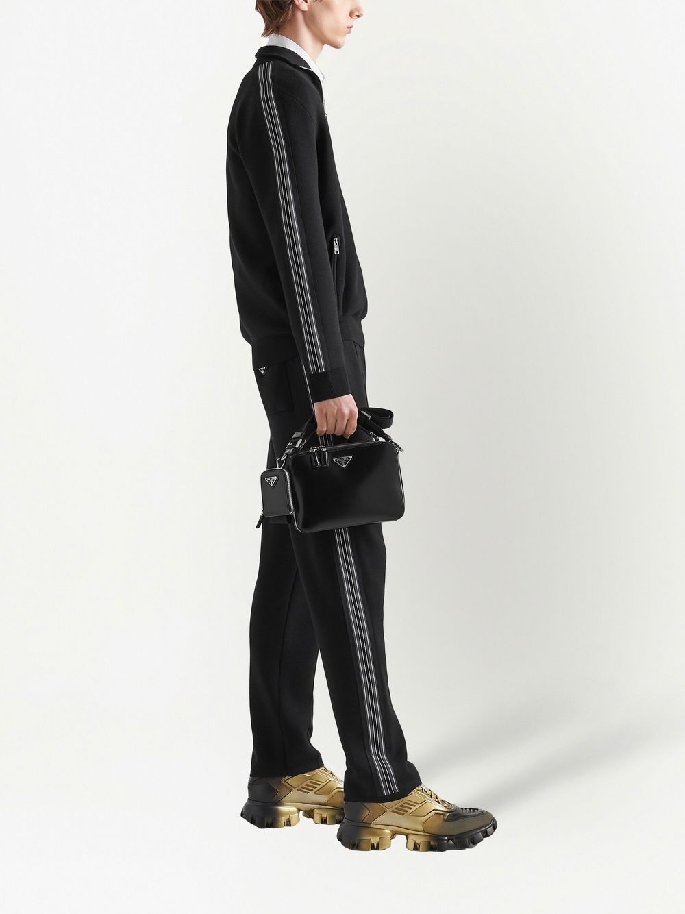 stripe detail track pants - 3