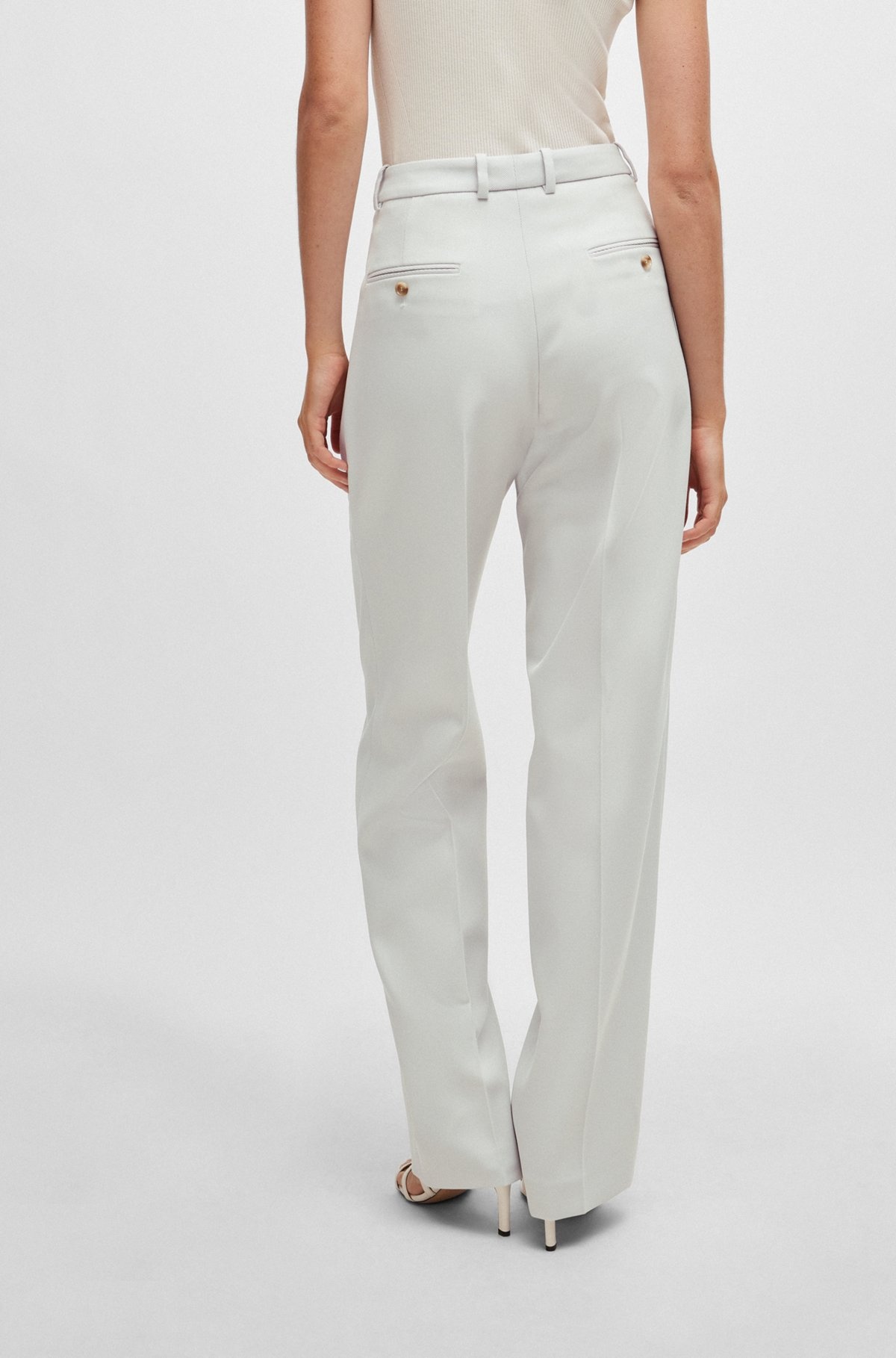 FORMAL TROUSERS IN A HEAVYWEIGHT WOOL BLEND - 4