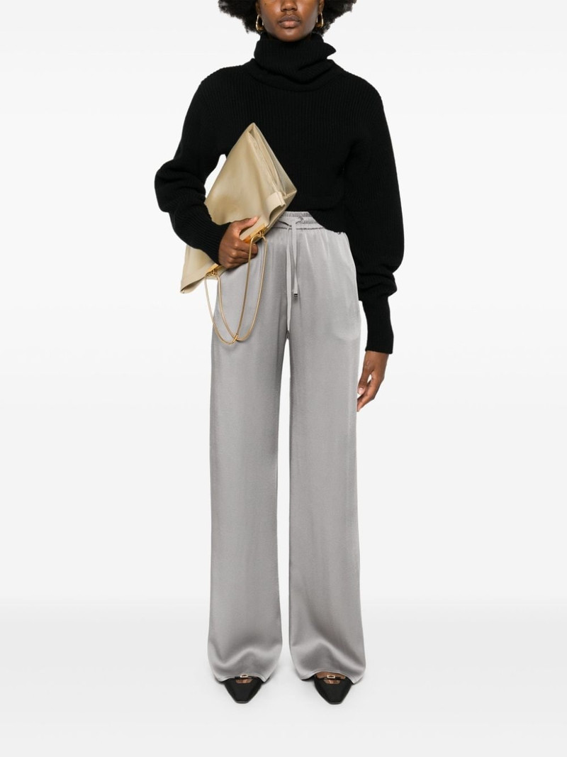 Herno crepe trousers outlook