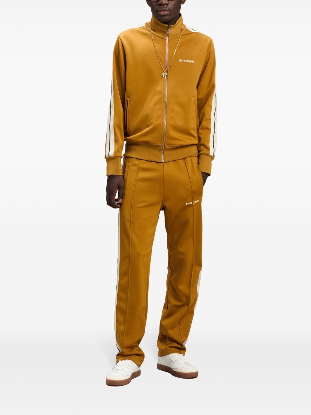 logo-embroidered zip-up jacket - 2