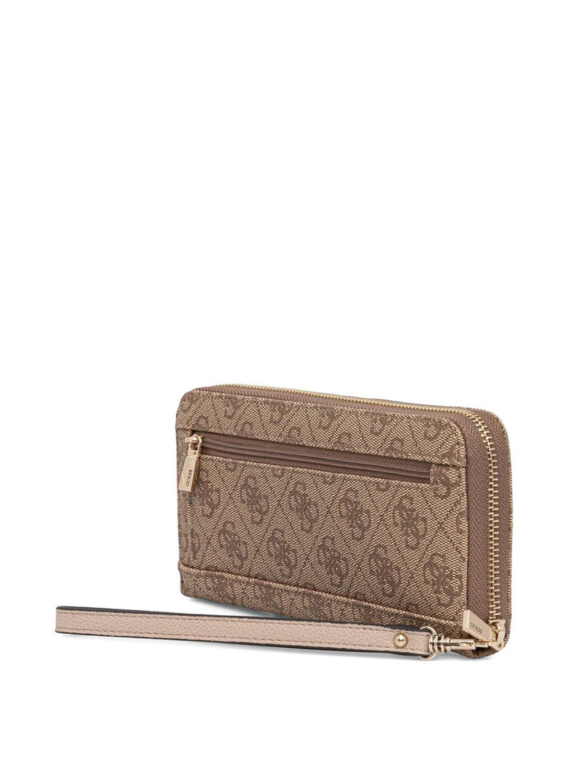 GUESS USA Laurel monogram-print logo-plaque wallet outlook