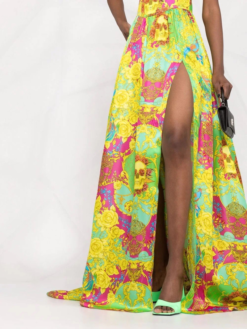 New Baroque-print silk maxi dress 5