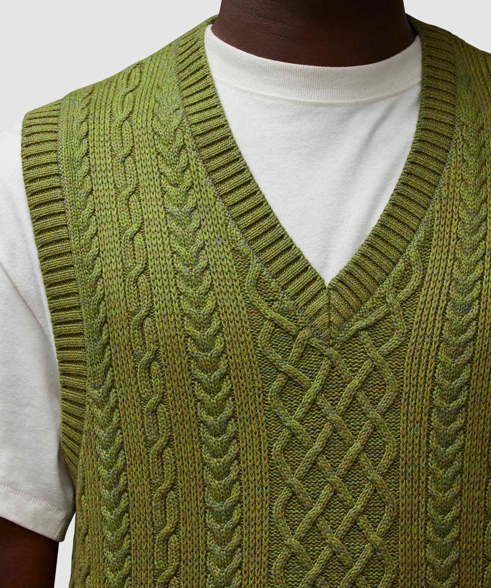 Alan pattern wool vest - 4