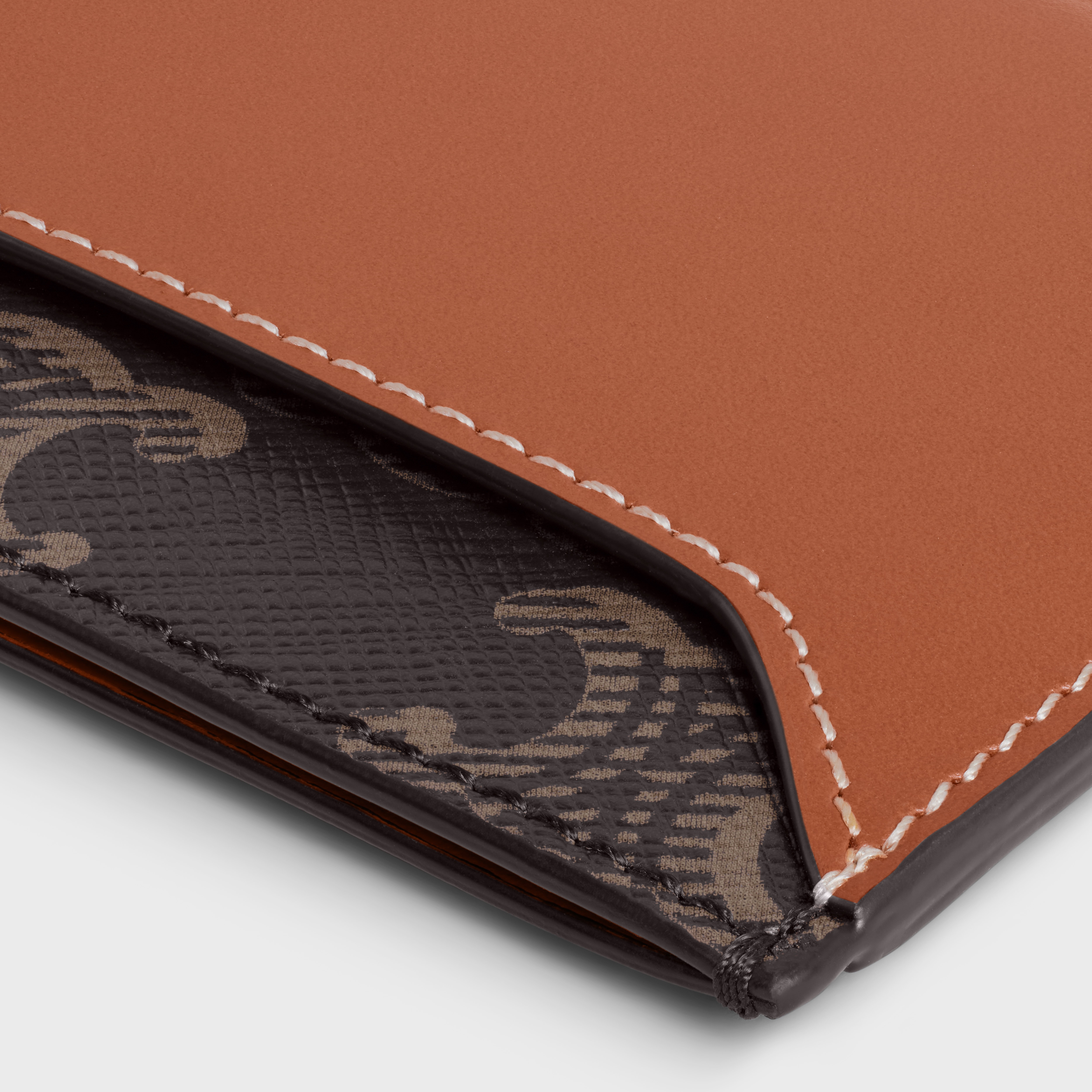 CARD HOLDER in Triomphe canvas and calfskin - 4
