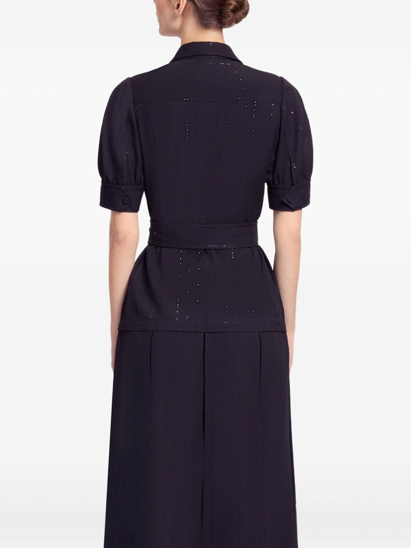 belted crepe shirt 4