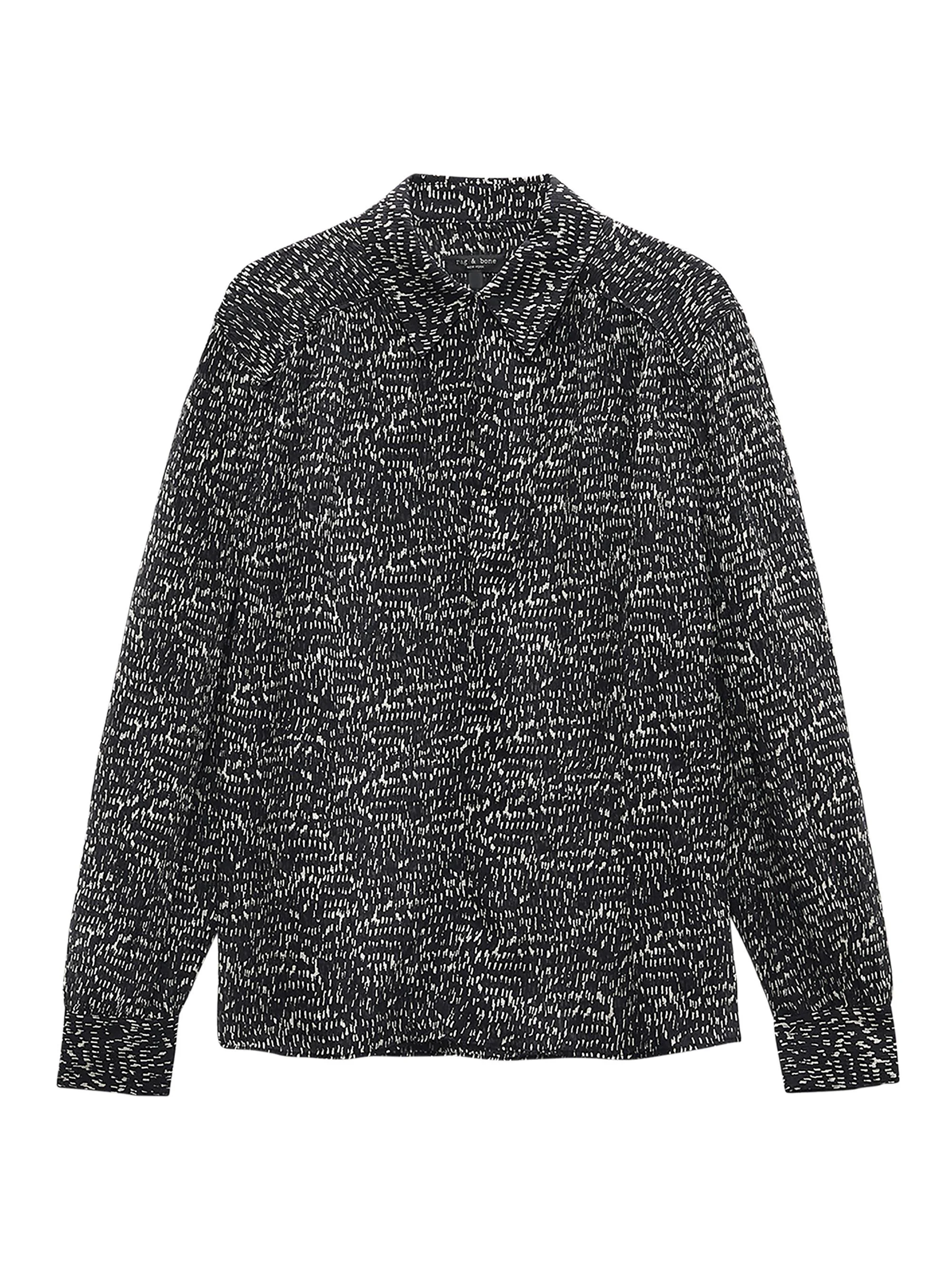 Women's Emmy Silk-Blend Top - Black Multi - 1