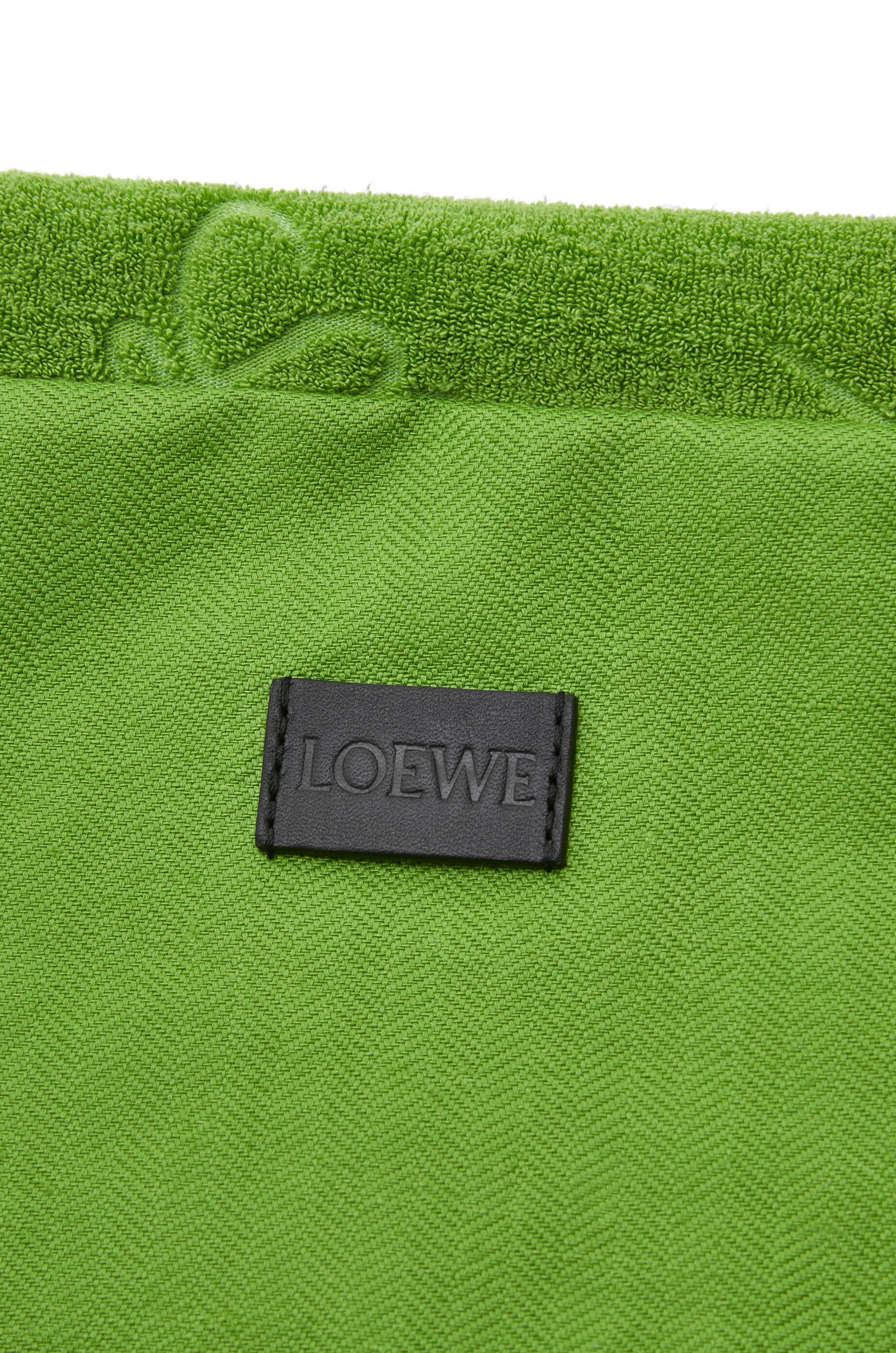 Drawstring pouch in cotton towelling - 4
