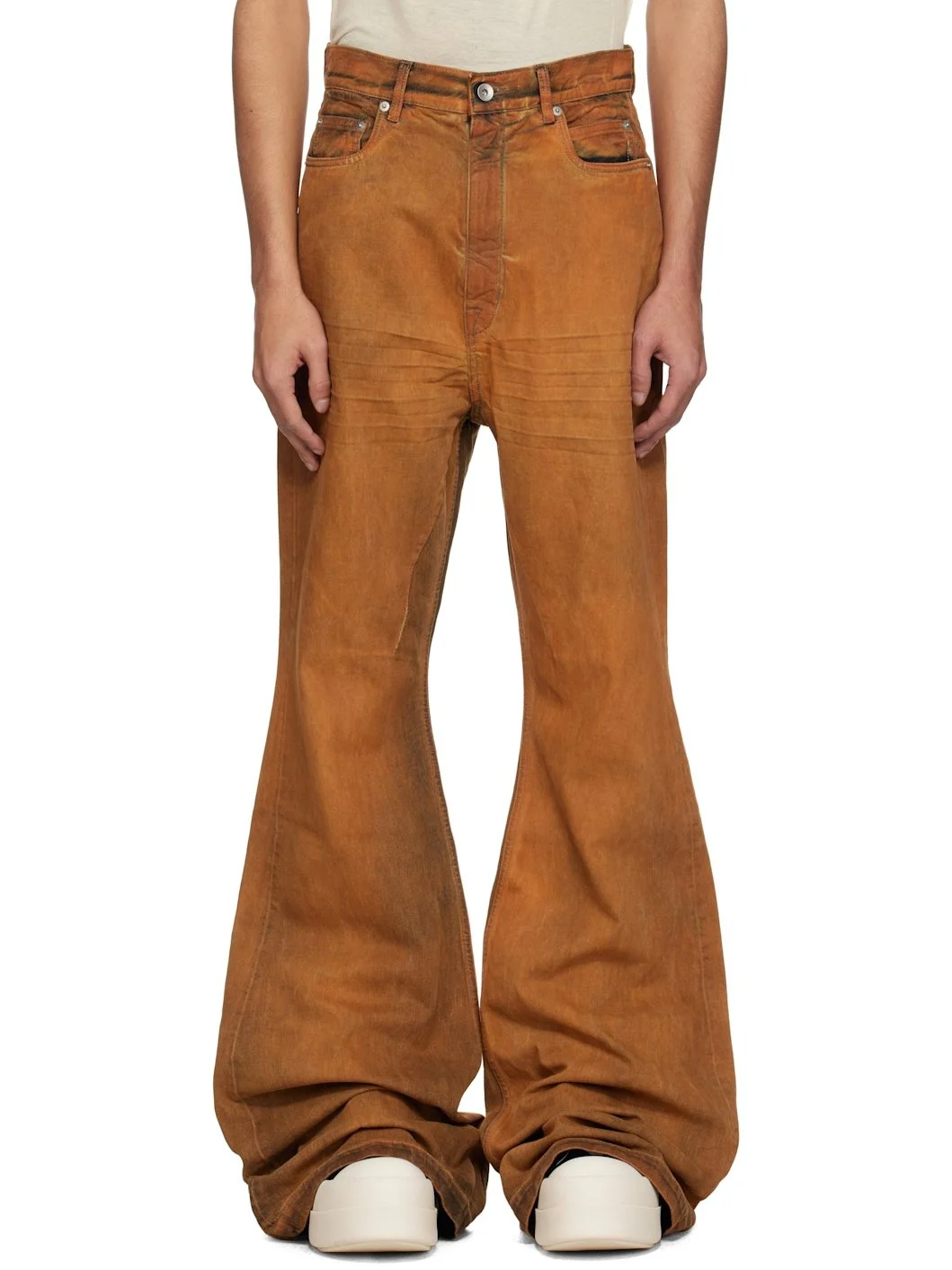 Orange Hollywood Bolan Bootcut Jeans - 1