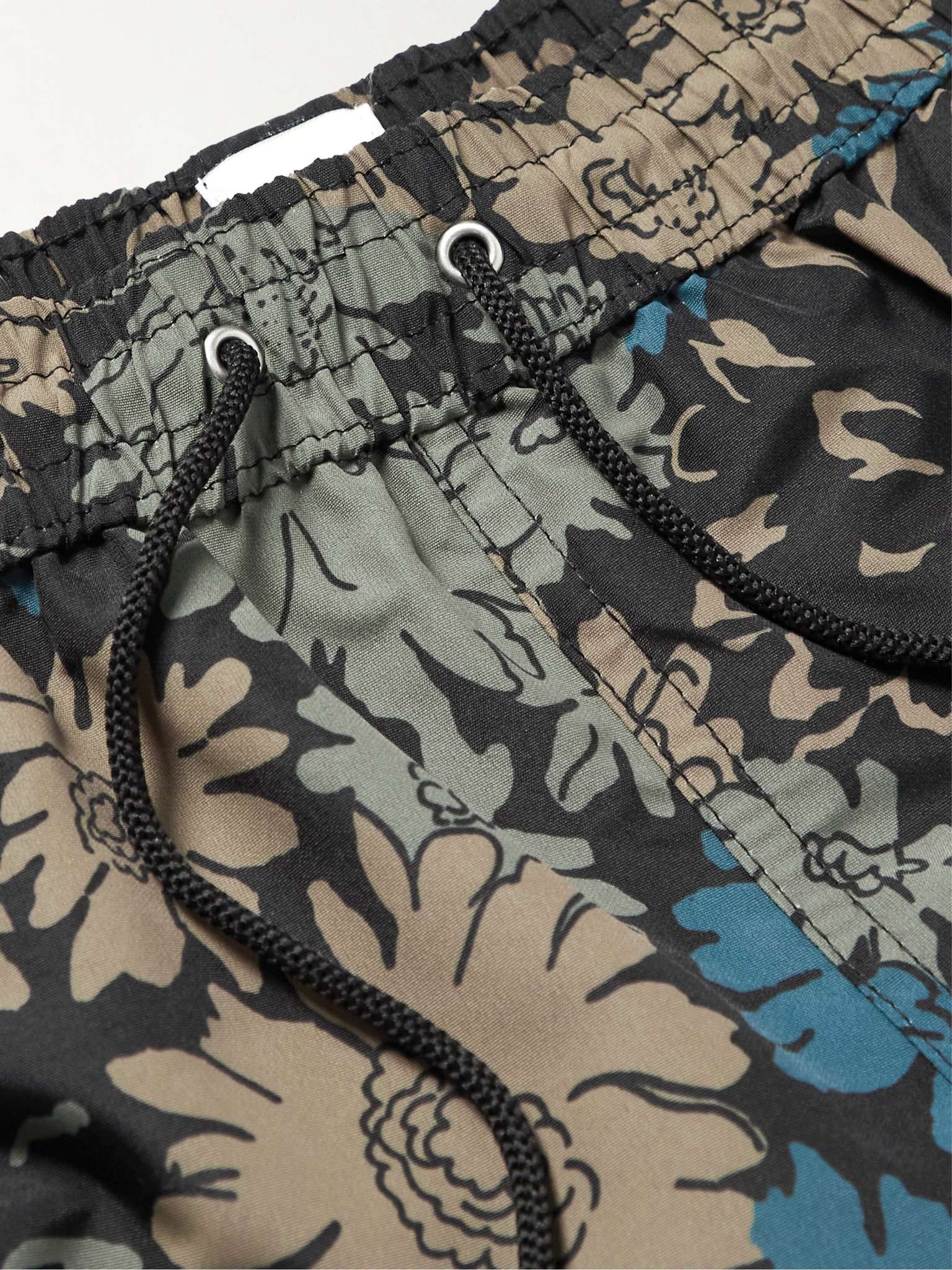 Mid-Length Floral-Print Recycled Swim Shorts - 3