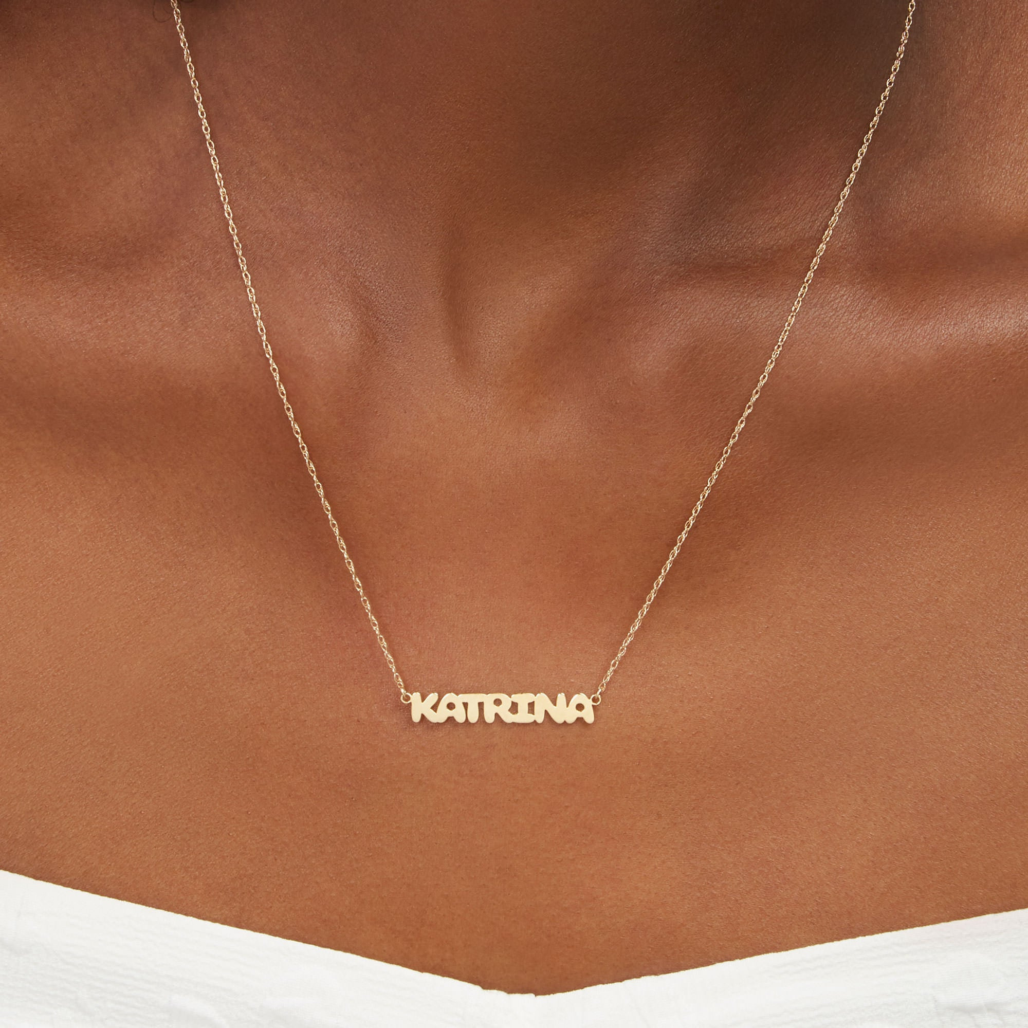 Bubble Tea Name Necklace - 2