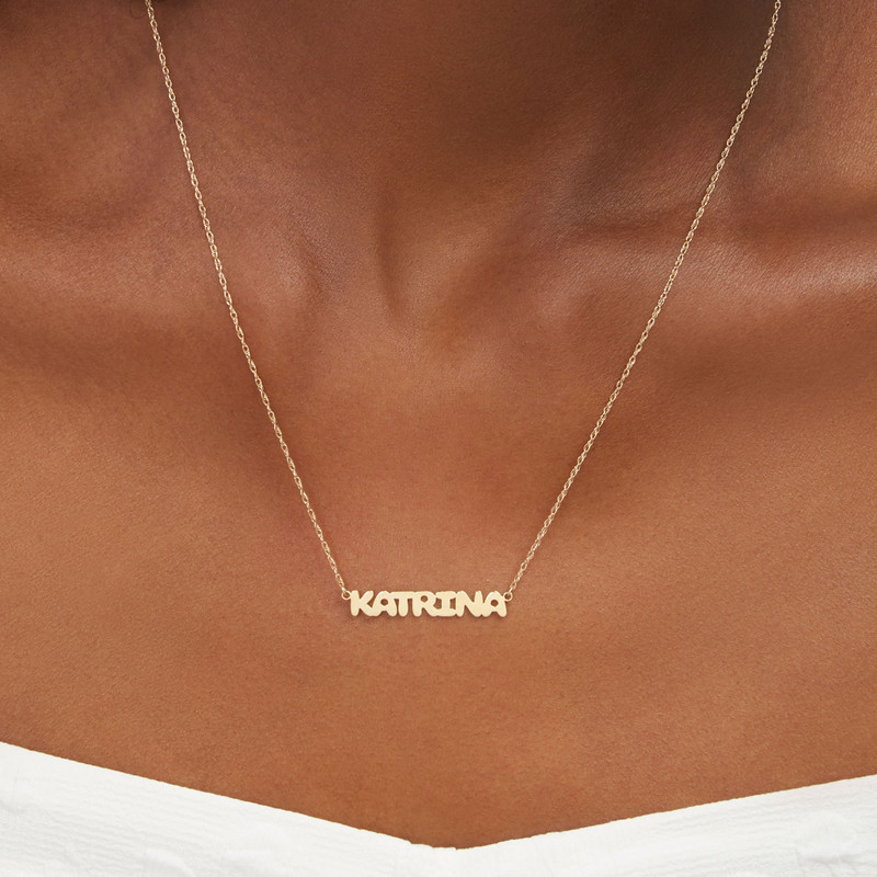 STONE AND STRAND Bubble Tea Name Necklace outlook