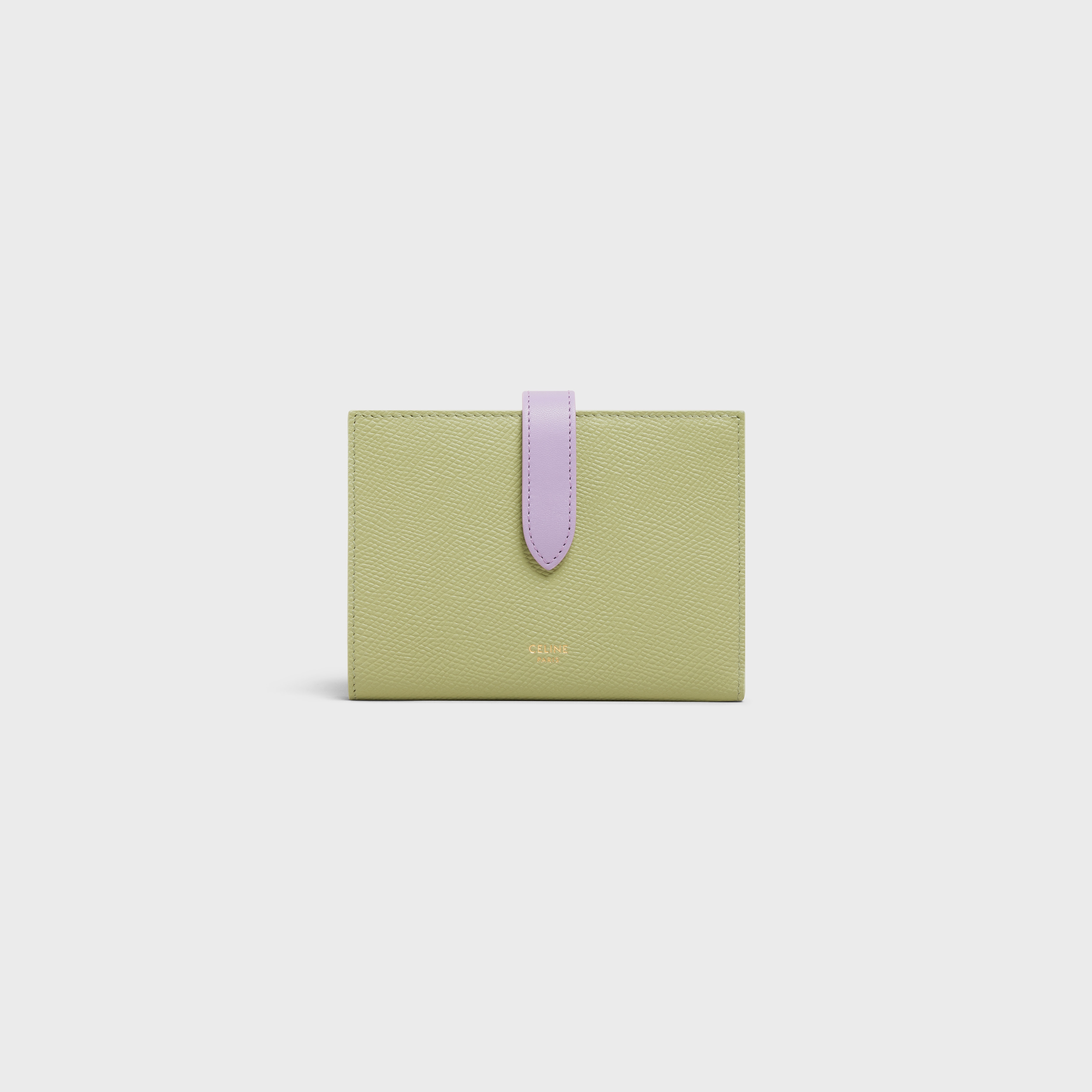 Medium strap wallet in Bicolour Grained Calfskin - 1