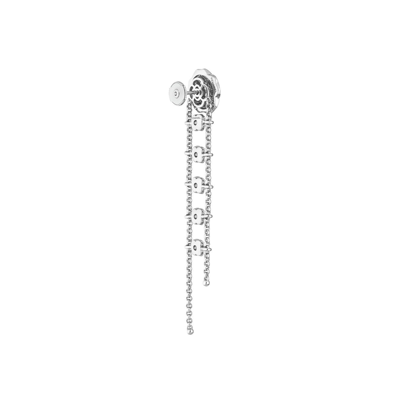 Bouton de Camélia transformable earrings - 4