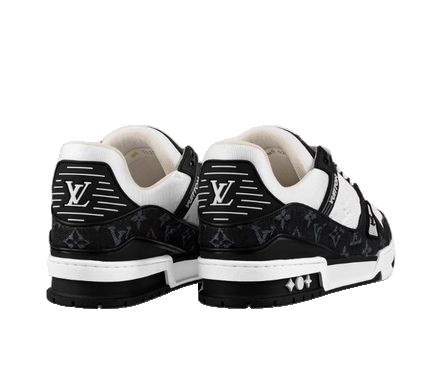 LOUIS VUITTON Paris Exclusive LV Trainers 'White Black' 1AAVUN - 3