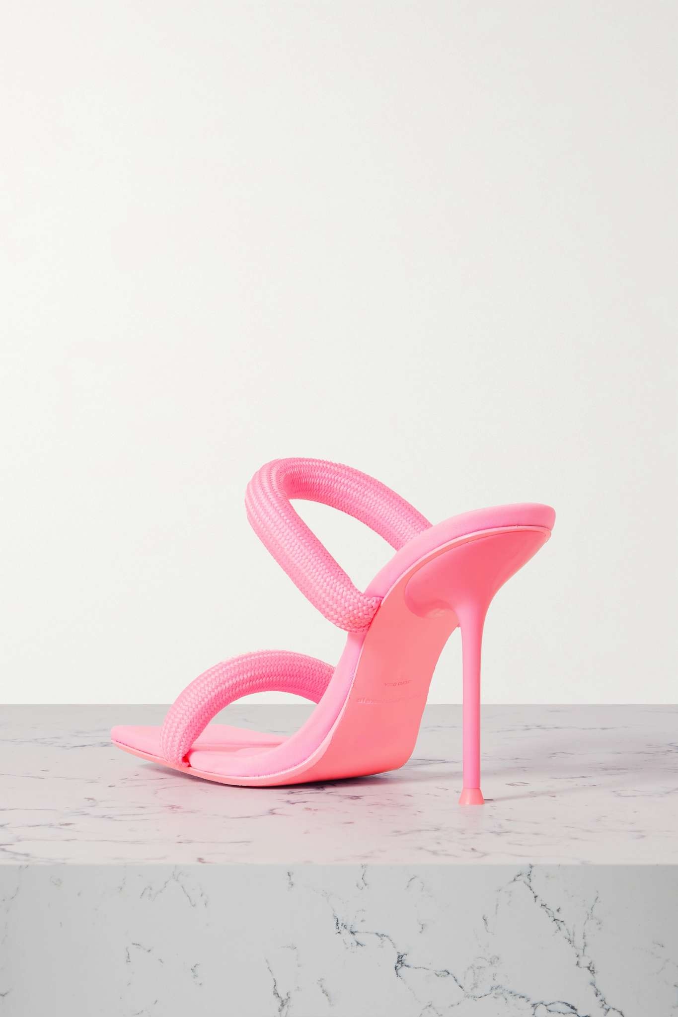 Julie logo-print webbing mules - 3