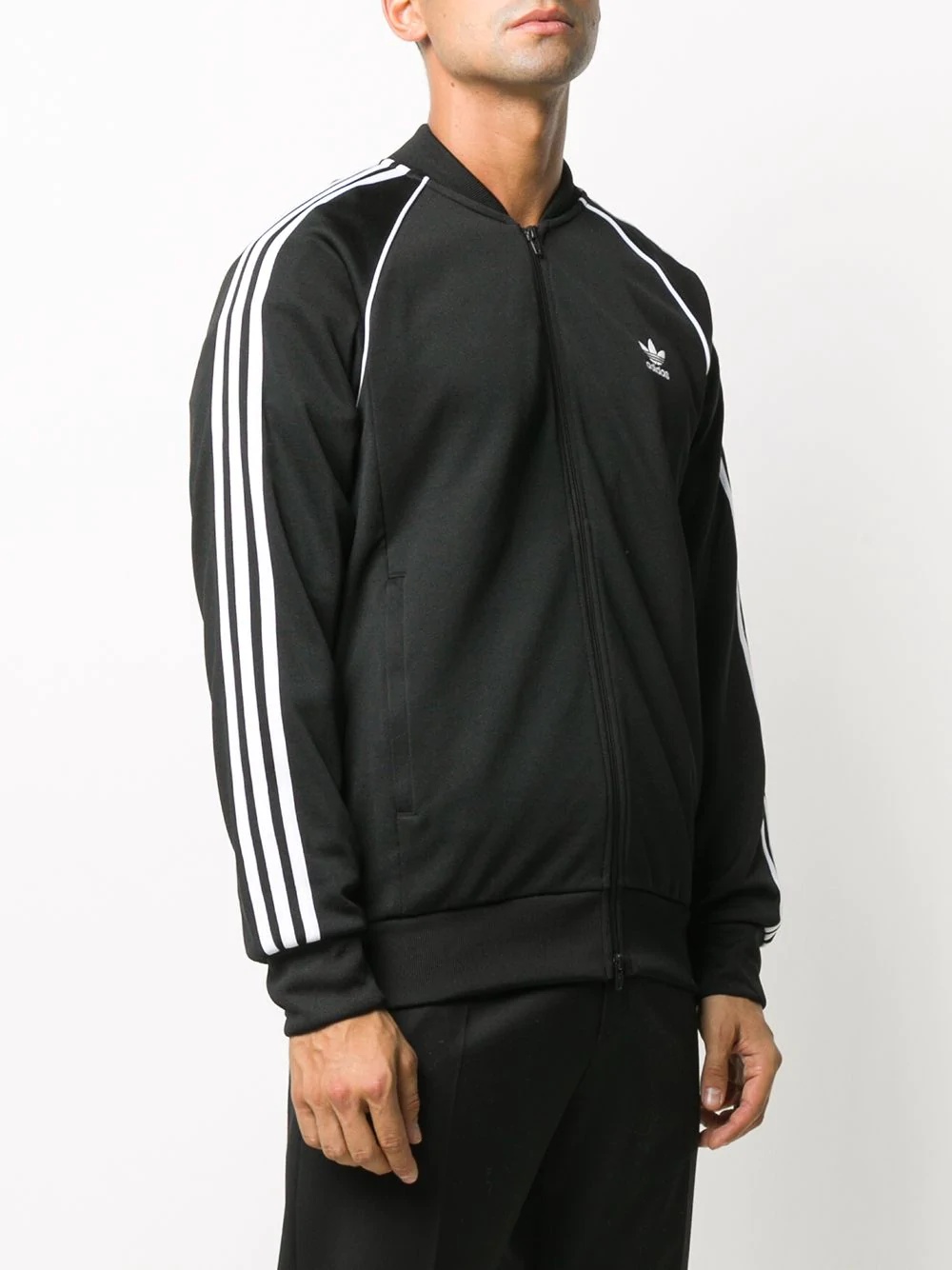 stripe trim track jacket - 3