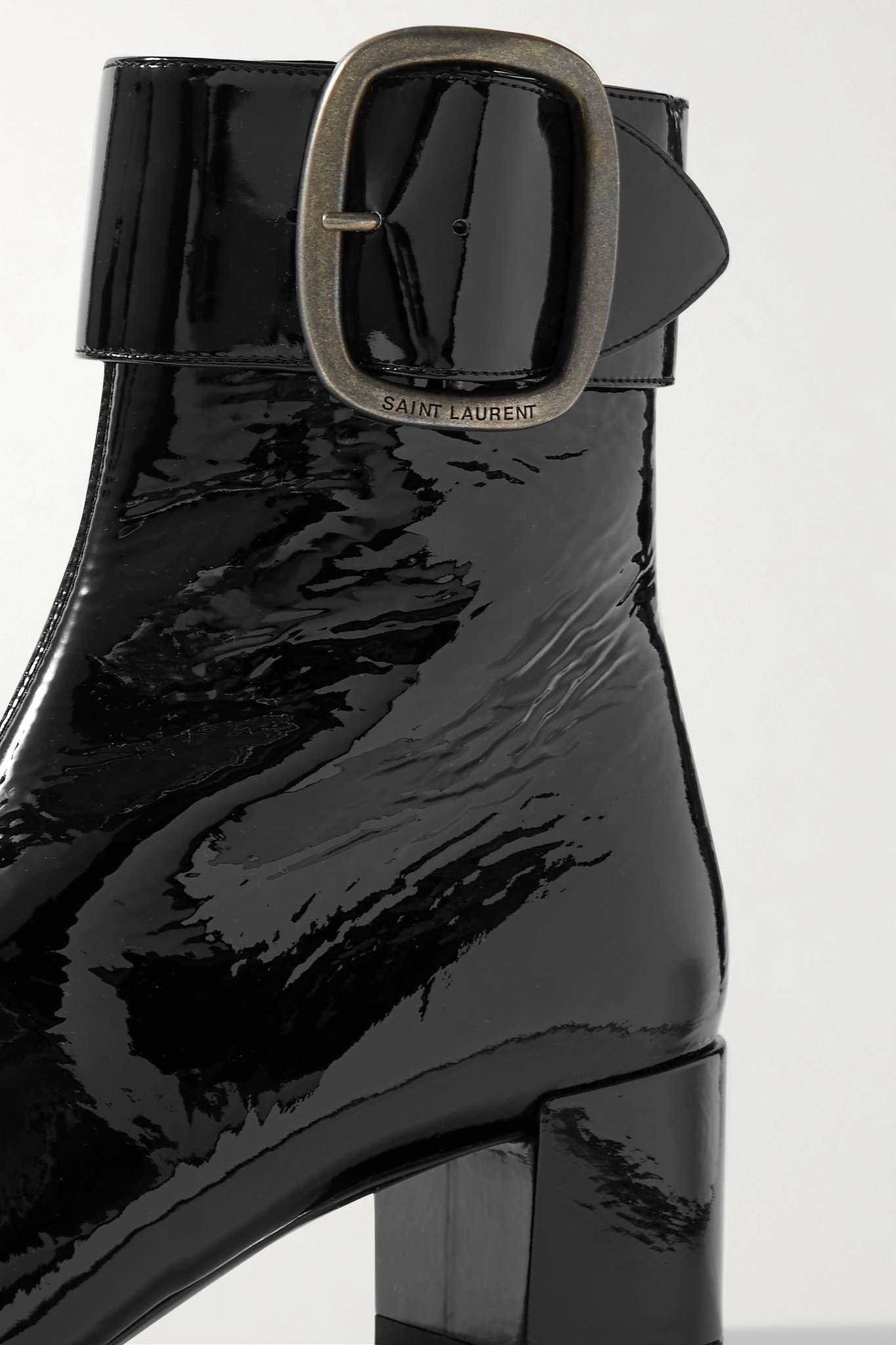 Joplin buckled patent-leather ankle boots - 4