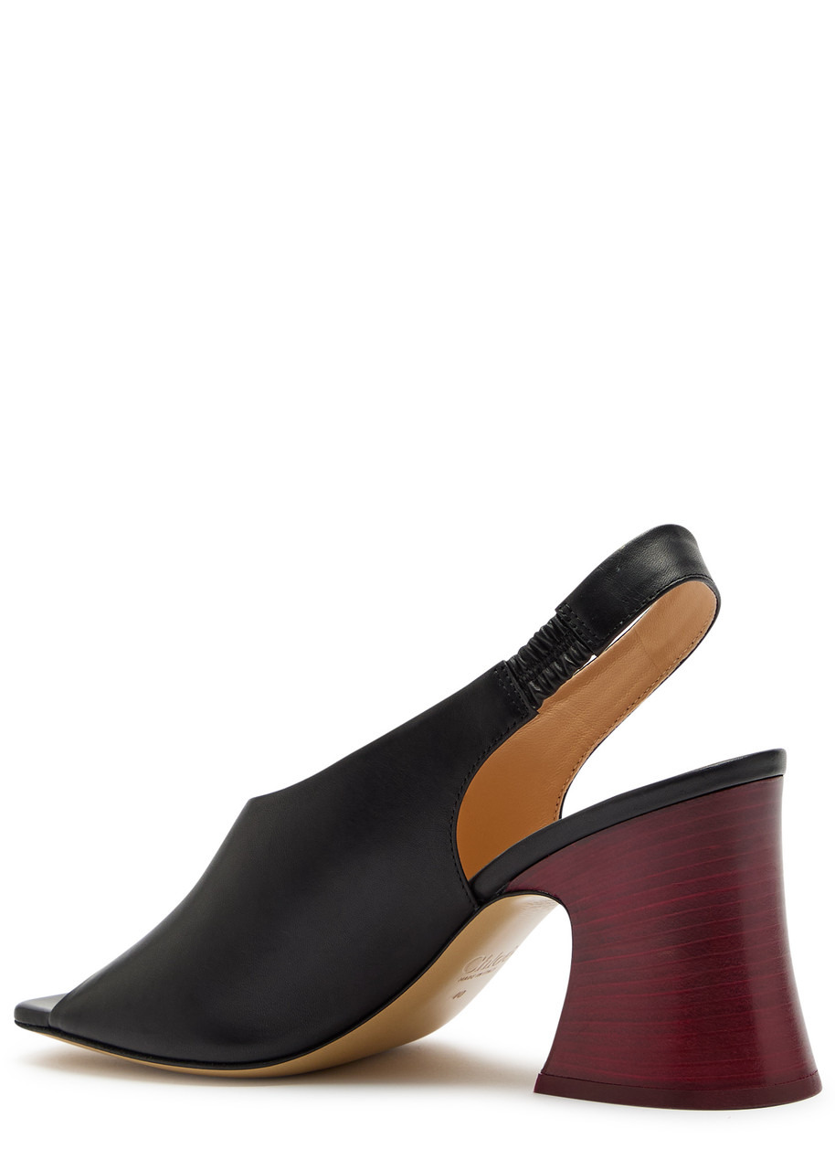 Chloe Janis 80 Leather Slingback Sandals - 2