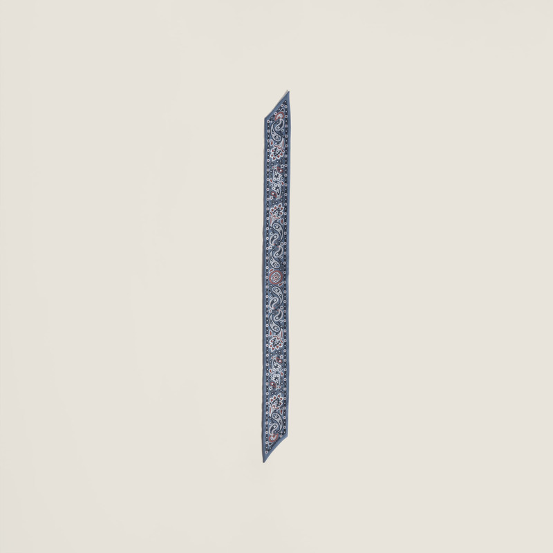Printed silk skinny scarf 3